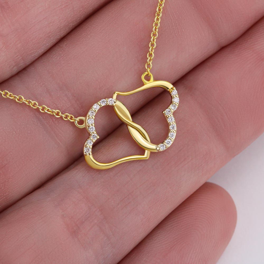 To My Queen Everlasting Love Solid Gold Necklace.