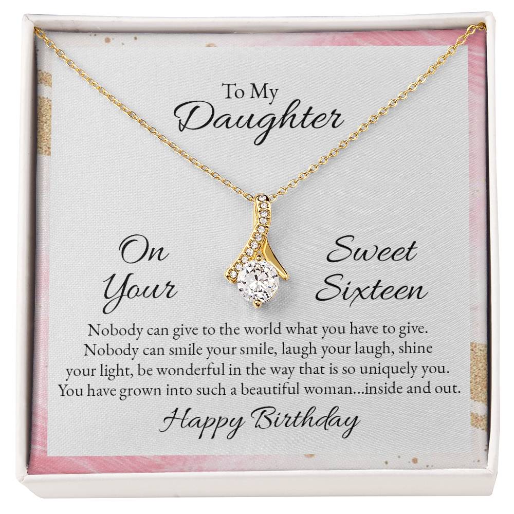 To My Daughter Alluring Beauty Necklace