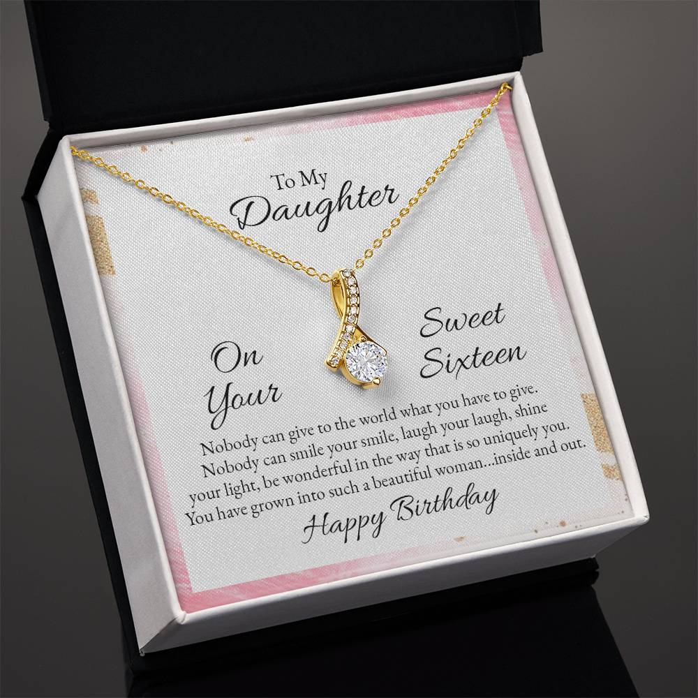 To My Daughter Alluring Beauty Necklace