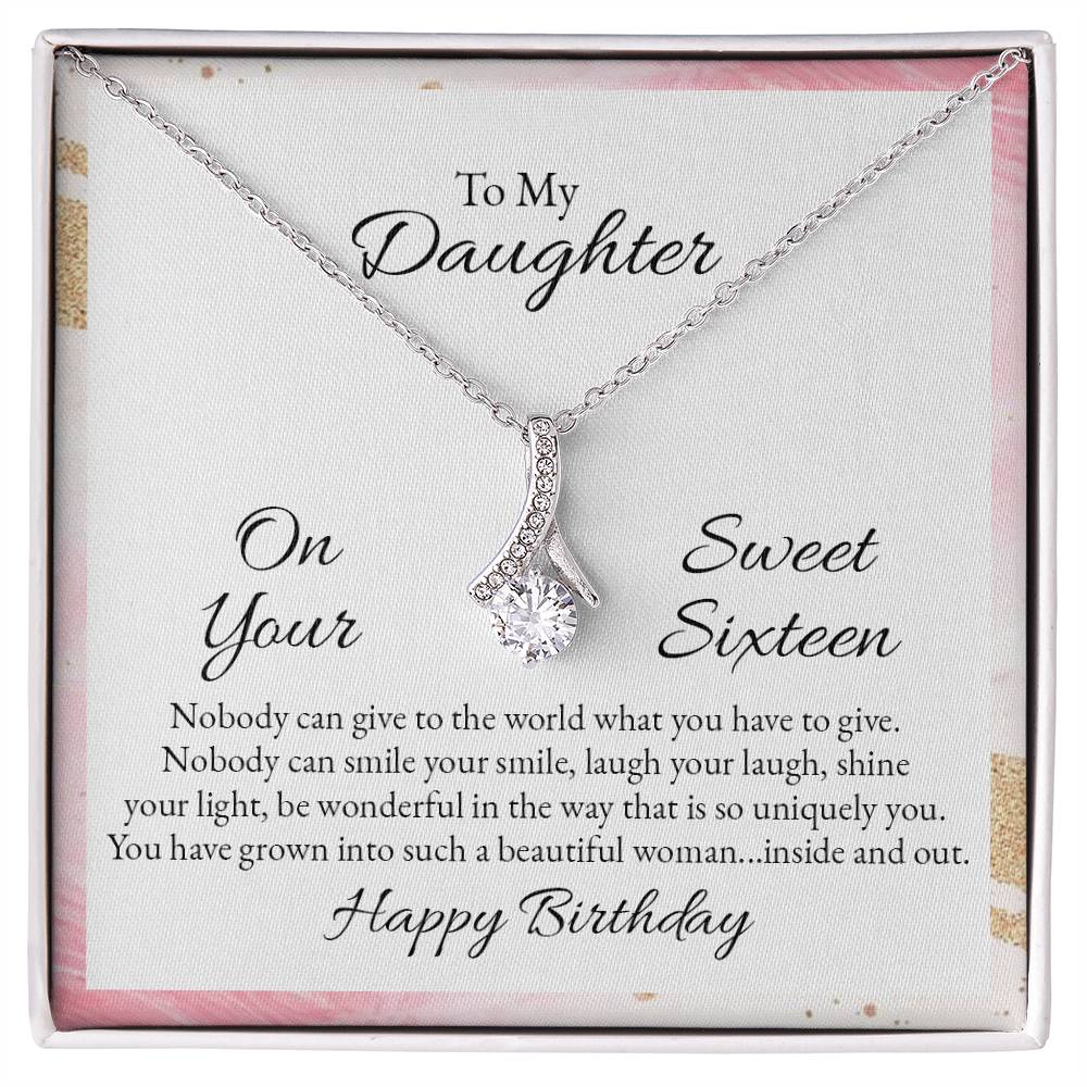 To My Daughter Alluring Beauty Necklace