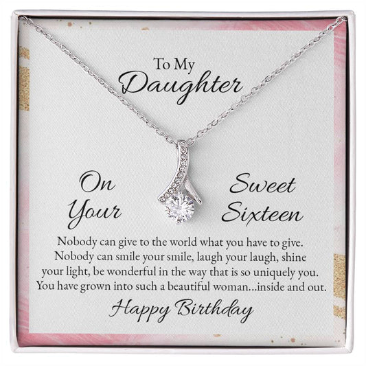 To My Daughter Alluring Beauty Necklace