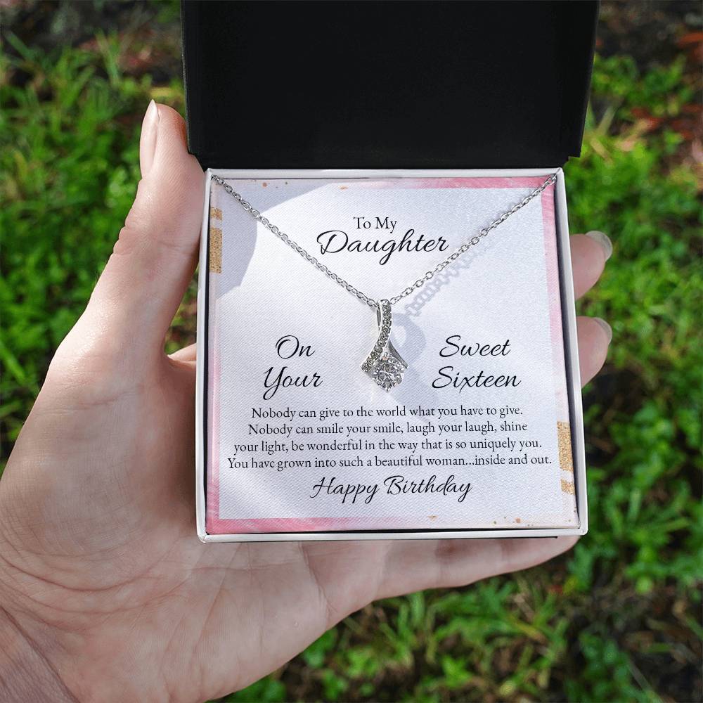 To My Daughter Alluring Beauty Necklace