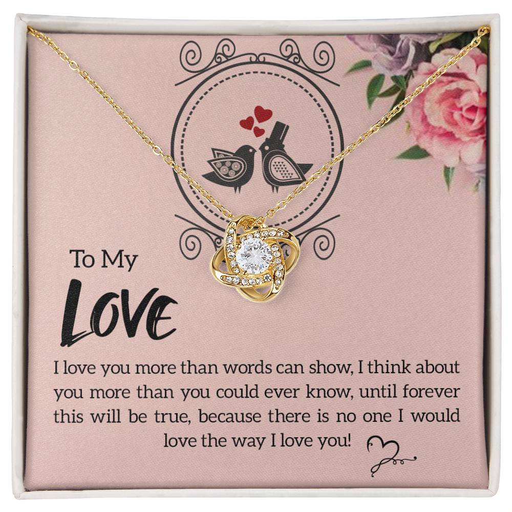 To my Love Love Knot Necklace