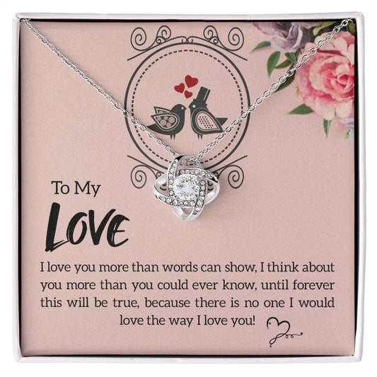 To my Love Love Knot Necklace