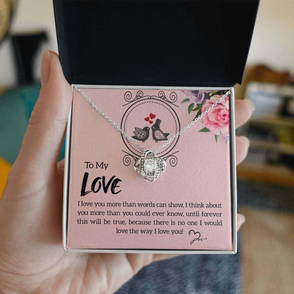 To my Love Love Knot Necklace