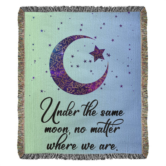 Under the Same Moon Heirloom Woven Blanket.