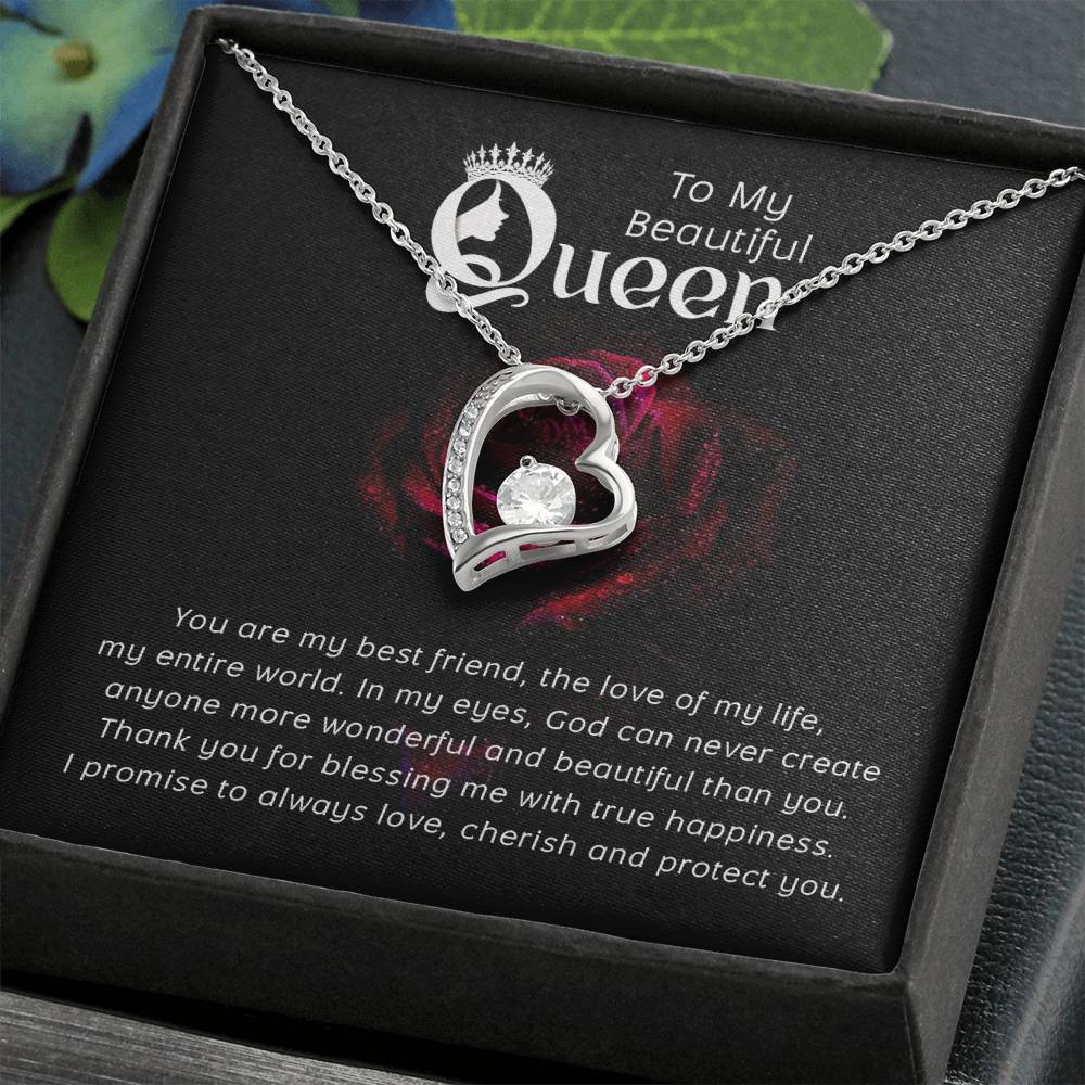 To my Beautiful Queen Forever Love Necklace